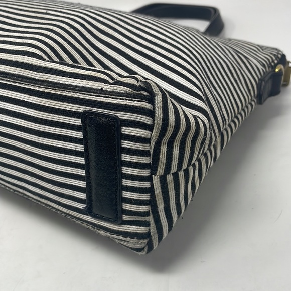 Fossil Kinley Striped Cotton/Leather Satchel🖤 - Picture 8 of 16